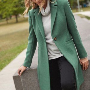 Wool Green Coat